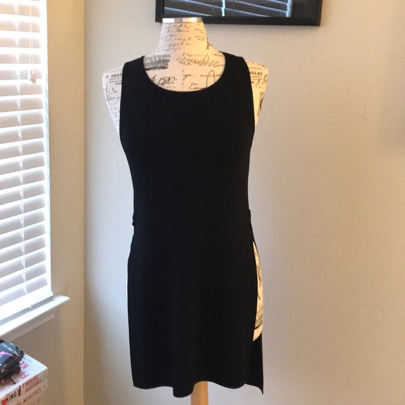 NWT Cupio Long Black Sleeveless Shirt/ Dress Sz S - Picture 4 of 8